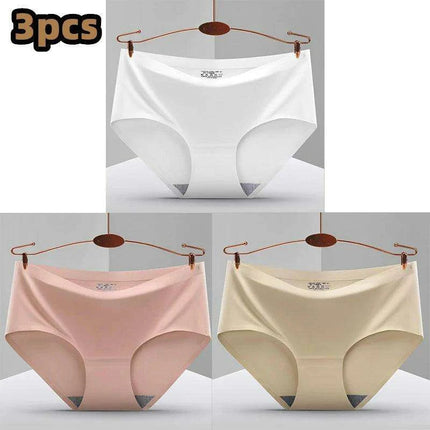 Ultimate Comfort 3-Pack Women's Seamless Hipster Briefs - Invisible Raw-Cut Underwear - Très Elite