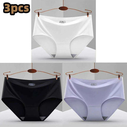 Ultimate Comfort 3-Pack Women's Seamless Hipster Briefs - Invisible Raw-Cut Underwear - Très Elite