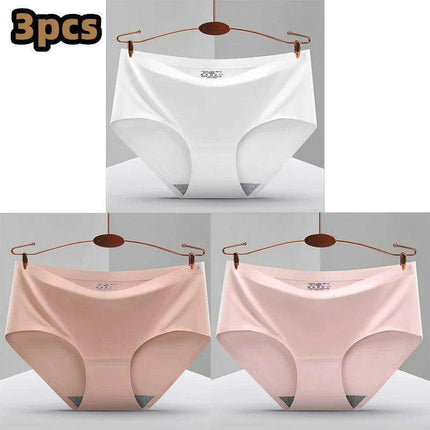 Ultimate Comfort 3-Pack Women's Seamless Hipster Briefs - Invisible Raw-Cut Underwear - Très Elite