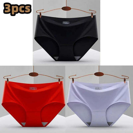 Ultimate Comfort 3-Pack Women's Seamless Hipster Briefs - Invisible Raw-Cut Underwear - Très Elite