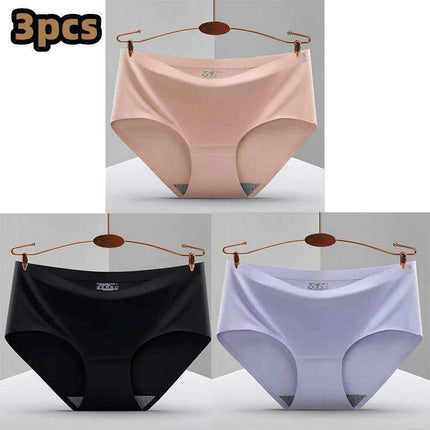 Ultimate Comfort 3-Pack Women's Seamless Hipster Briefs - Invisible Raw-Cut Underwear - Très Elite