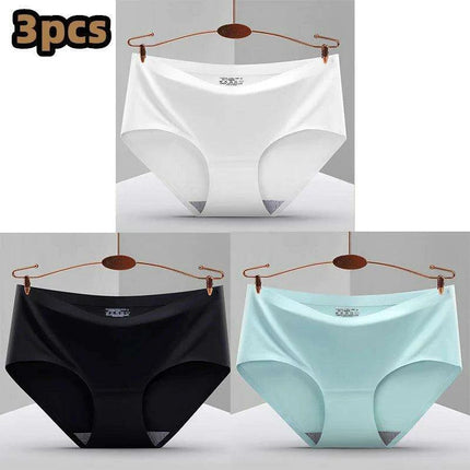 Ultimate Comfort 3-Pack Women's Seamless Hipster Briefs - Invisible Raw-Cut Underwear - Très Elite