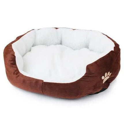 Ultimate Comfort Faux Fur Pet Bed with Raised Rim.