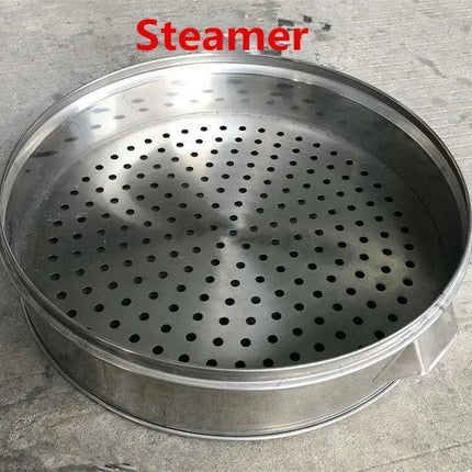 Ultimate Commercial Extra-Large Multi-Layer Stainless Steel Steamer - Heavy-Duty Design Available in Various Sizes - Très Elite