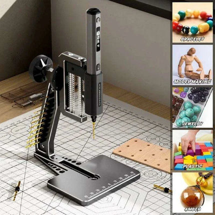 Ultimate Electric Mini Drill and Benchtop Press Set for Precision Crafting - ARROWMAX SDS Ultra Pro - Très Elite