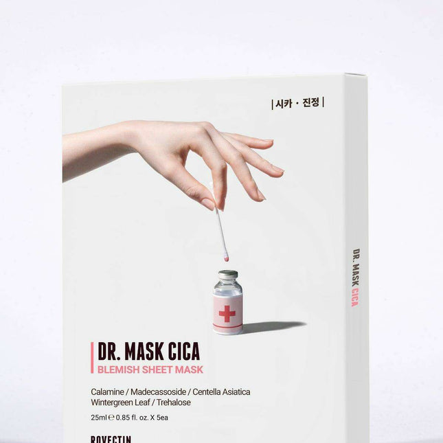 Ultimate Hydration Revitalizing Facial Mask Collection with ROVECTIN DR. MASK CICA
