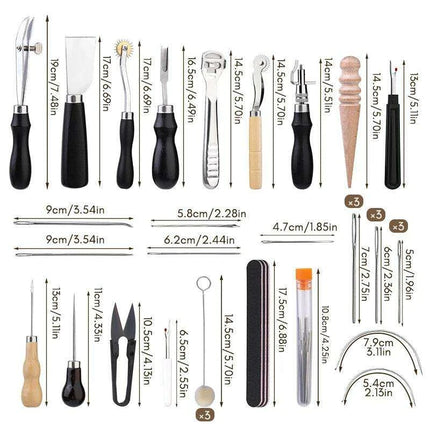 Ultimate Leather Crafting Toolkit - Essential Supplies for DIY Enthusiasts - Très Elite