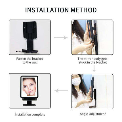 Ultimate Men's LED Grooming Mirror - Style and Precision Anywhere - Très Elite