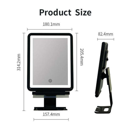 Ultimate Men's LED Grooming Mirror - Style and Precision Anywhere - Très Elite