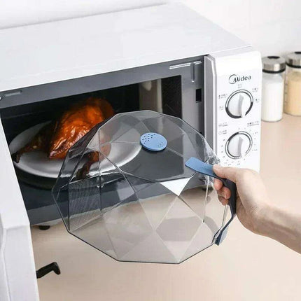 Ultimate Microwave Protection: Diamond Cut Cover for Mess-Free Heating - Très Elite