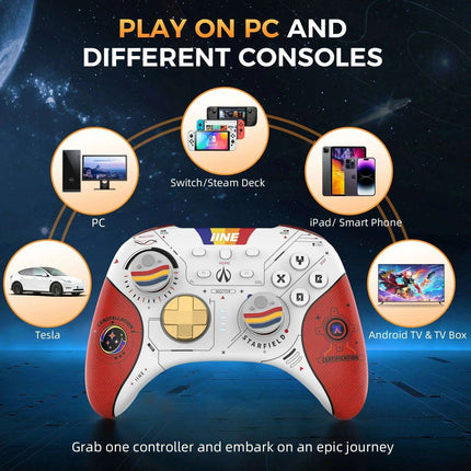 Ultimate Multi-Platform Wireless Gaming Controller: Precision Hall Effect Joystick, NFC Amiibo Support & Customizable Features - Très Elite
