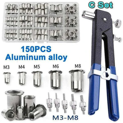 Ultimate Precision Rivet Nut Kit: Complete M3-M8 Stainless Steel & Aluminum Set - Très Elite