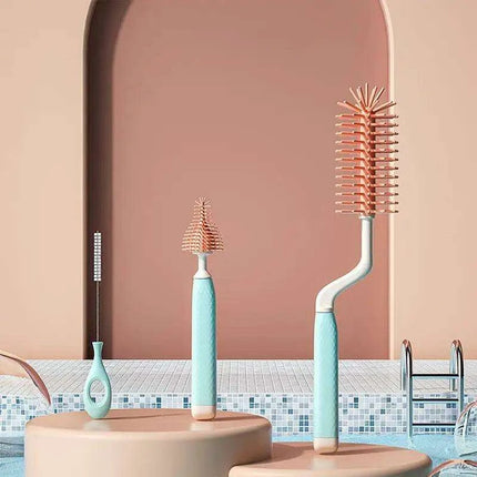 Ultimate Silicone Brush Set for Impeccable Baby Bottle and Pacifier Hygiene - Très Elite