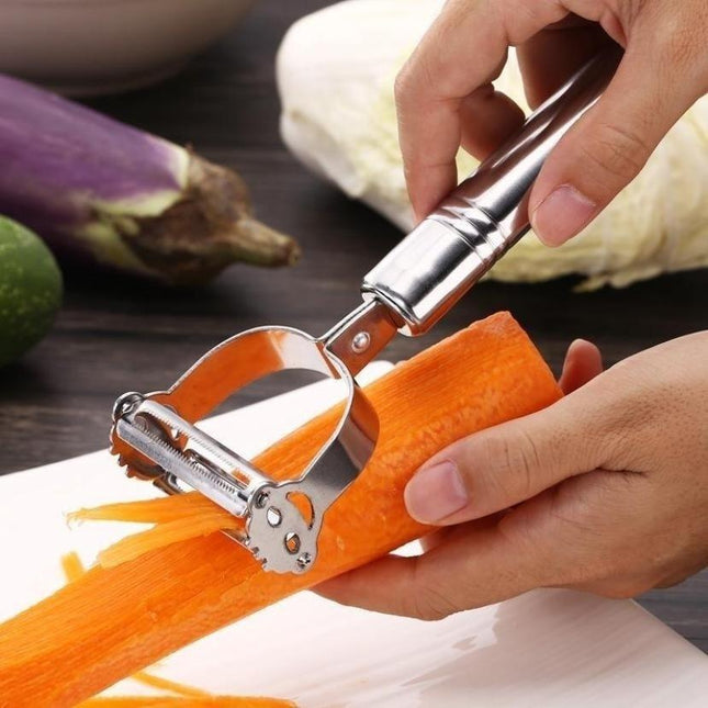 Ultimate Stainless Steel 2-in-1 Grater and Peeler: Your Essential Culinary Tool - Très Elite