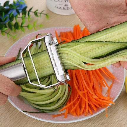 Ultimate Stainless Steel 2-in-1 Grater and Peeler: Your Essential Culinary Tool - Très Elite