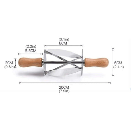 Ultimate Stainless Steel Dough Cutting and Croissant Rolling Kit - Master the Art of Baking - Très Elite