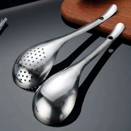 Ultimate Stainless Steel Skimmer Ladle for Effortless Kitchen Straining - Très Elite