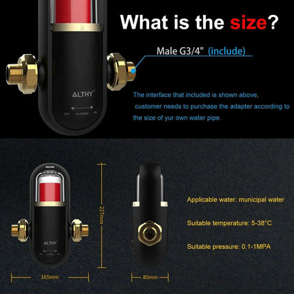 Ultimate Whole House Water Filter with Self-Cleaning Backwash and Superior Sediment Defense - Très Elite