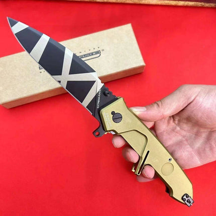 Ultimate Wilderness Folding Survival Knife - Très Elite