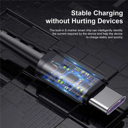 Ultra-Fast USB C Charging and Data Transfer Cable for MacBook, Xiaomi, Samsung, Huawei - Reliable Performance and Compatibility - Très Elite