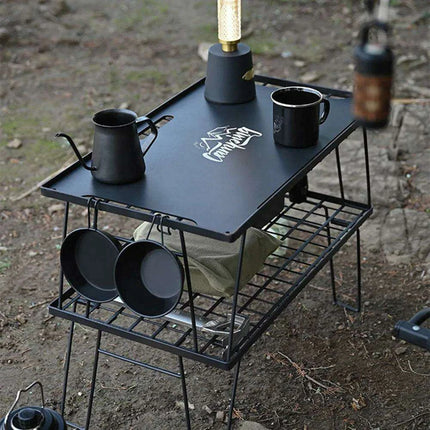 Ultra-Lightweight Aluminum Camping Folding Table for Outdoor Fun - Très Elite