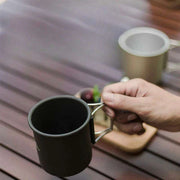Ultralight Titanium Travel Mug by Widesea - Essential Drinkware for Outdoor Enthusiasts - Très Elite