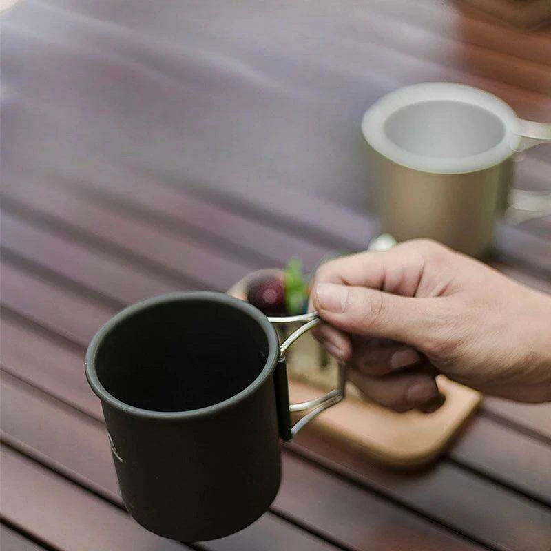 Ultralight Titanium Travel Mug by Widesea - Essential Drinkware for Outdoor Enthusiasts - Très Elite