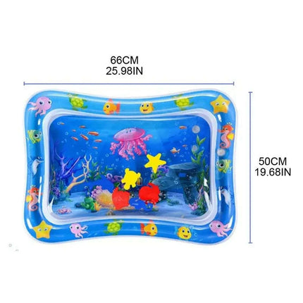 Underwater Adventure Inflatable Baby Play Mat - Fun Water Toy for Newborns and Infants - Très Elite