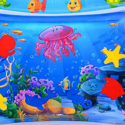 Underwater Adventure Inflatable Baby Play Mat - Fun Water Toy for Newborns and Infants - Très Elite
