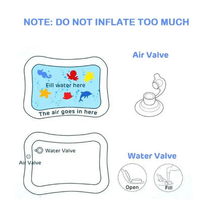Underwater Adventure Inflatable Baby Play Mat - Fun Water Toy for Newborns and Infants - Très Elite