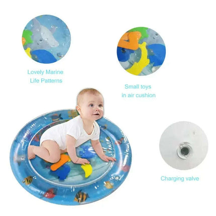 Underwater Adventure Inflatable Baby Play Mat - Fun Water Toy for Newborns and Infants - Très Elite