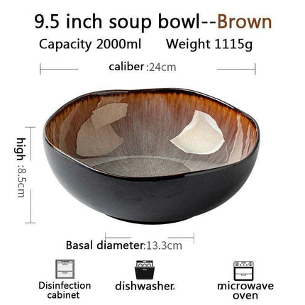 Unique Artisan Rustic Stoneware Dinner Plate Collection - Handcrafted Pottery for Elegant Dining - Très Elite
