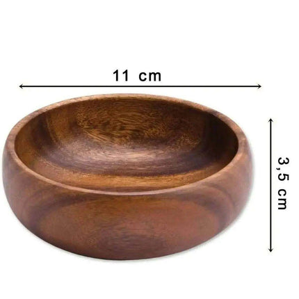 Unique Handcrafted Acacia Wood Bowl Set - 6 pcs Set - Très Elite