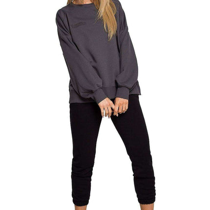 Unique MOE Statement Oversized Cotton Sweatshirt - Très Elite