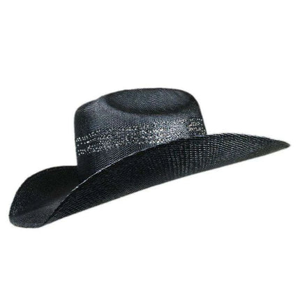 Unisex Western Style Wide Brim Straw Sun Hat for Beach Adventures - Adjustable 55-61cm - Très Elite