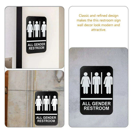 Universal Braille Restroom Sign for All Genders - Très Elite
