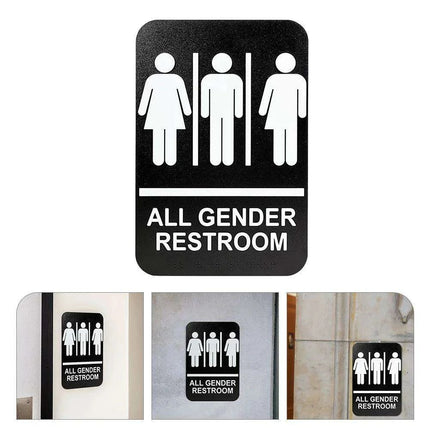 Universal Braille Restroom Sign for All Genders - Très Elite