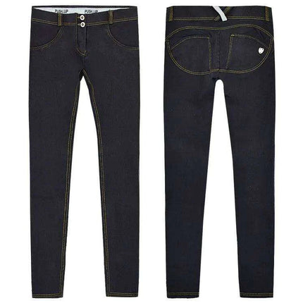 Urban Glam Black Sequin Plaid Skinny Jeans - Chic Street Style