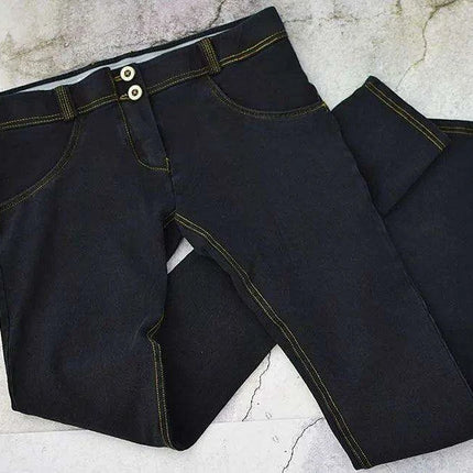 Urban Glam Black Sequin Plaid Skinny Jeans - Chic Street Style