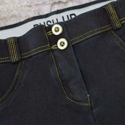 Urban Glam Black Sequin Plaid Skinny Jeans - Chic Street Style