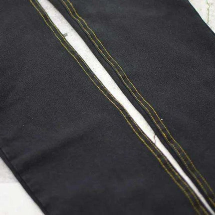 Urban Glam Black Sequin Plaid Skinny Jeans - Chic Street Style