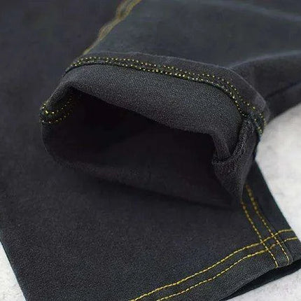 Urban Glam Black Sequin Plaid Skinny Jeans - Chic Street Style