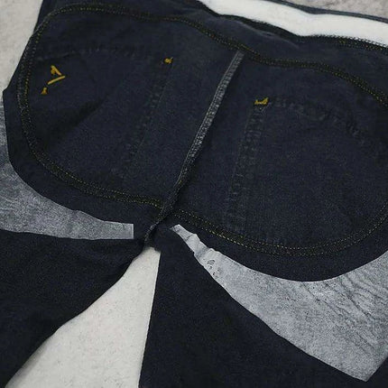 Urban Glam Black Sequin Plaid Skinny Jeans - Chic Street Style