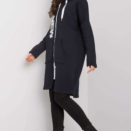 Urban Longline Hoodie Sweatshirt with Eye-Catching Front Graphics - Très Elite