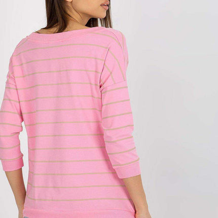 V-Neck Blouse Featuring Front Decorative Patch - Très Elite