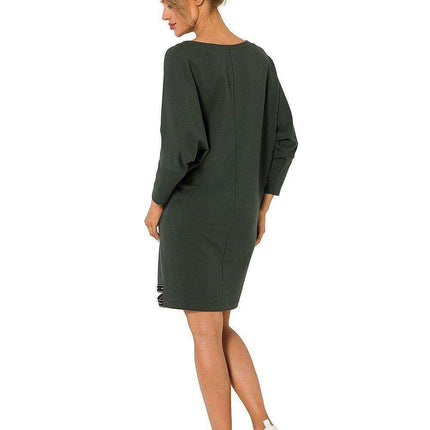 V-Neck Kimono Sleeve Casual Midi Dress - Très Elite