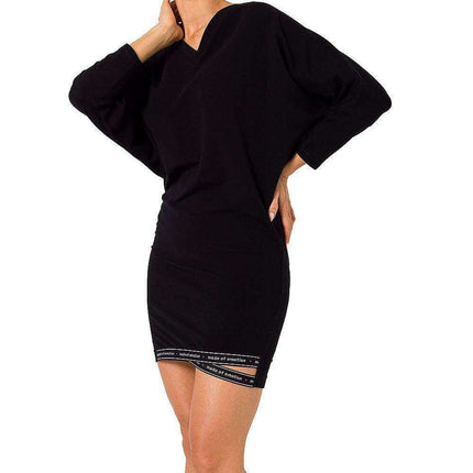 V-Neck Kimono Sleeve Casual Midi Dress