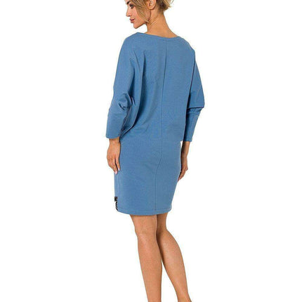 V-Neck Kimono Sleeve Casual Midi Dress - Très Elite