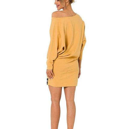 V-Neck Kimono Sleeve Casual Midi Dress - Très Elite
