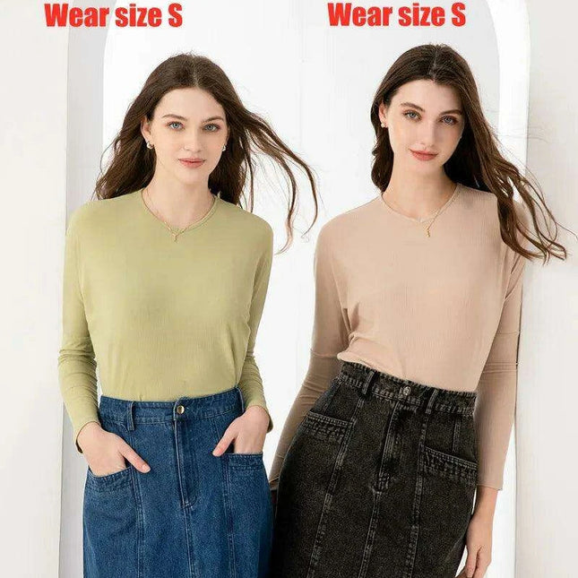 V-Neck Loose Fit Batwing Sleeve Ribbed Top for Summer Women